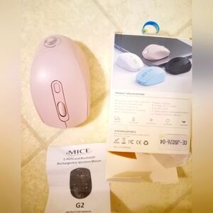Pink Wireless Mouse Brand New.Add On